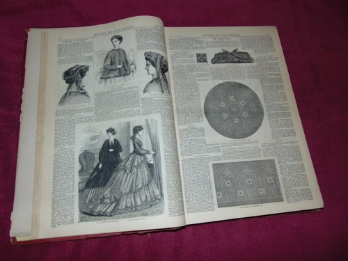 LARGE 2-VOLUME SET OF "THE QUEEN: THE LADIES NEWSPAPER" FOR THE YEAR 1867 - Picture 8 of 21