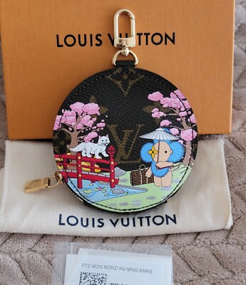 LOUIS VUITTON COIN PURSE ROUND ZIPPER MONOGRAM VIVIENNE HOLIDAY CHRISTMAS ED