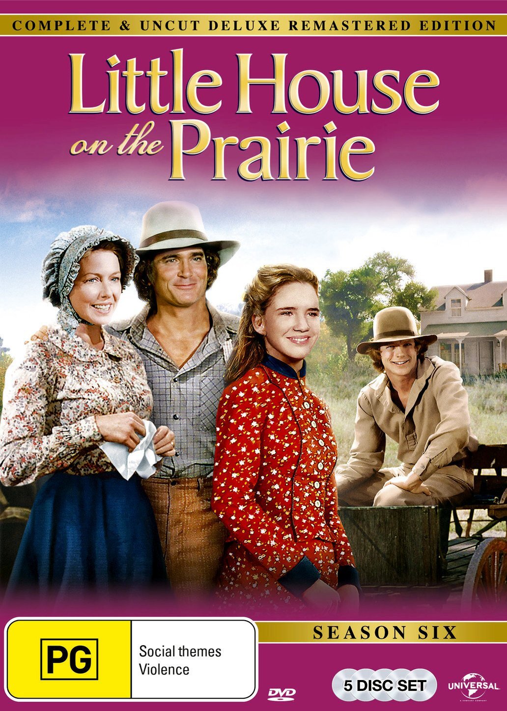 LITTLE HOUSE ON THE PRAIRIE... Little House On The Prairie S6 Remaster DVD NUOVO