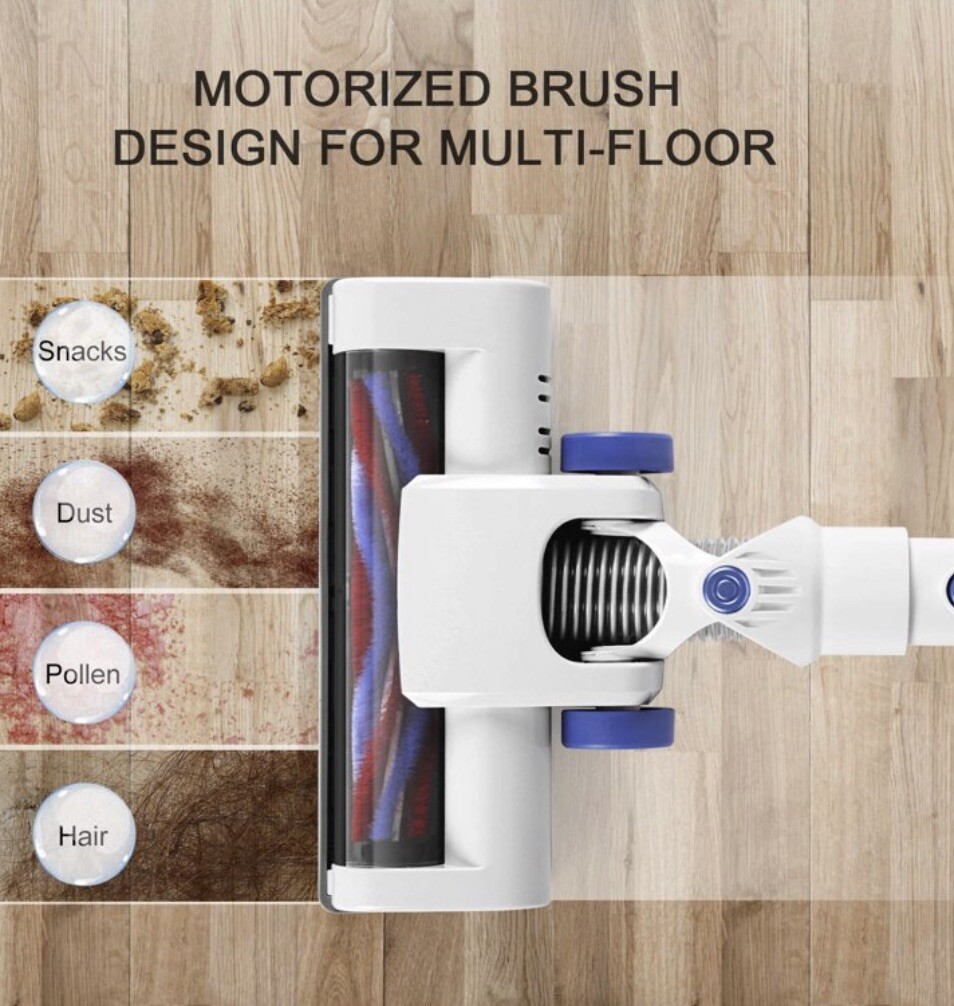 Aposen Cordless Vacuum Cleaner, Upgraded Powerful Suction 4 In 1 Stick