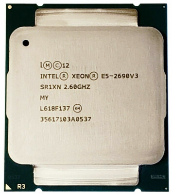 Intel Xeon E5-2690 v3 SR1XN 2.6 - 3.5GHz, 30MB, 12 Core, FCLGA2011-3, 135W CPU