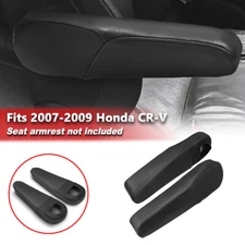 Fits 2007-2009 Honda CR-V CRV Black Leather Front Seat Armrest Replacement Cover