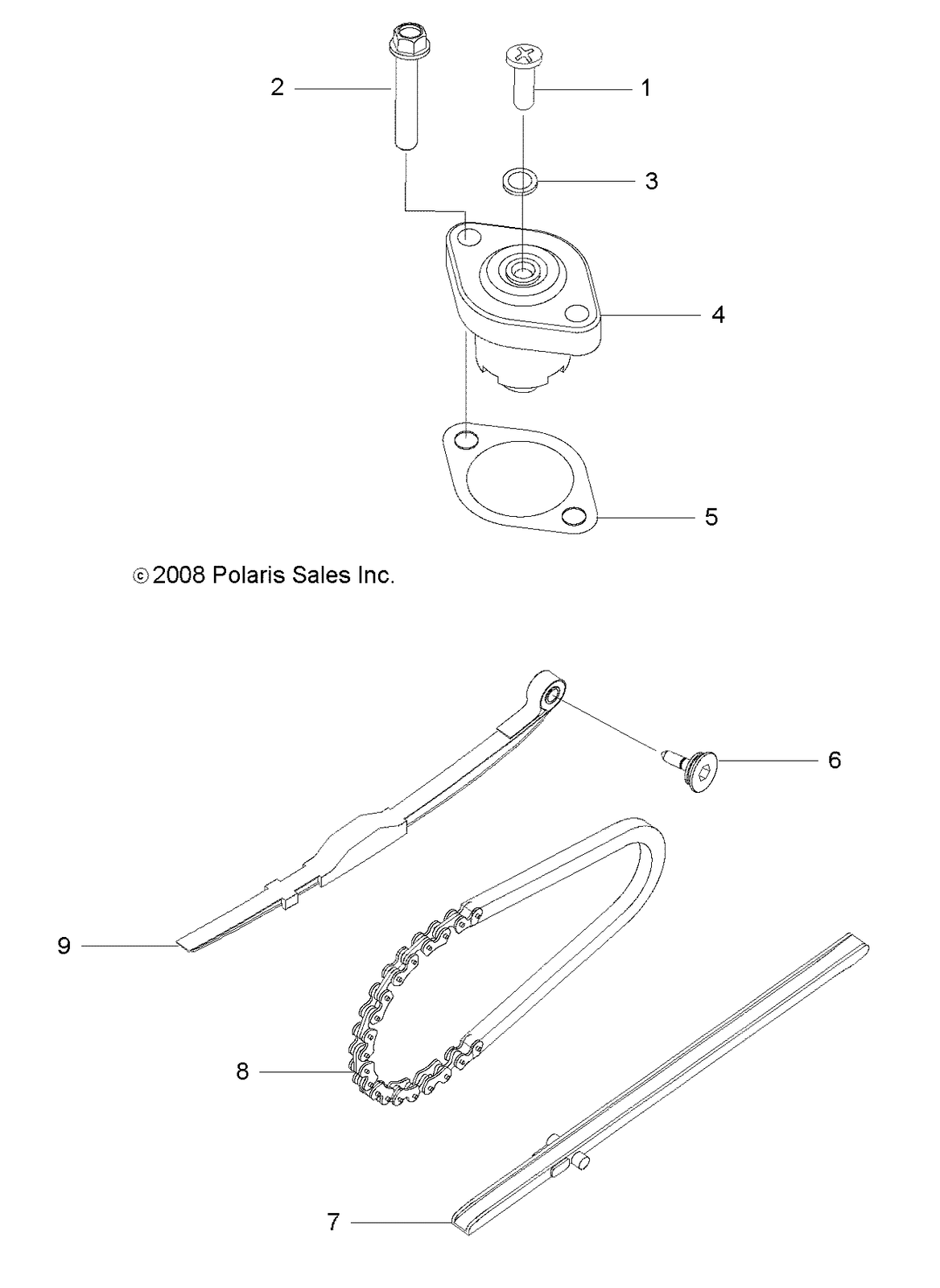 Polaris Tensioner Gasket, Genuine OEM Part 0455357, Qty 1 