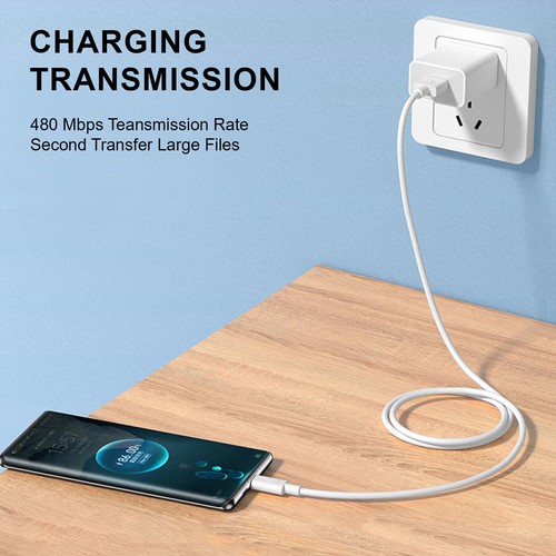 2A Wall Charge USB Hub Wall Home Charger Power Adapter & 10FT USB-C Cable Cord - Picture 20 of 21
