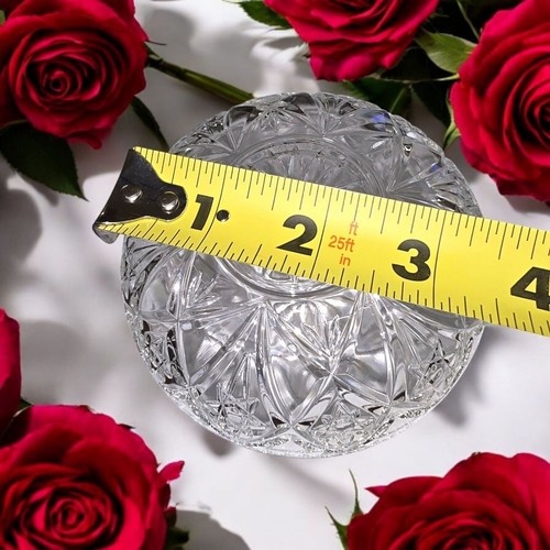 Crystala Alco Made in Italy Kristallglas Sägezahn Runde Schmuckschale (DB1) - Bild 4 von 5