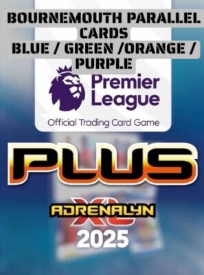 Blue Green Orange Purple Bournemouth Parallel Panini Plus Adrenalyn XL 2025