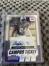 2021 Contenders Draft Picks College Campus Ticket /99 Ar’Darius Washington Auto