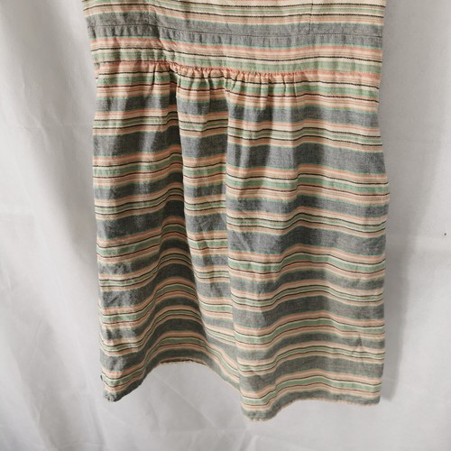 Ladies Dress Size 12 FAT FACE Cream Striped Cotton Summer Casual Day - Picture 3 of 8