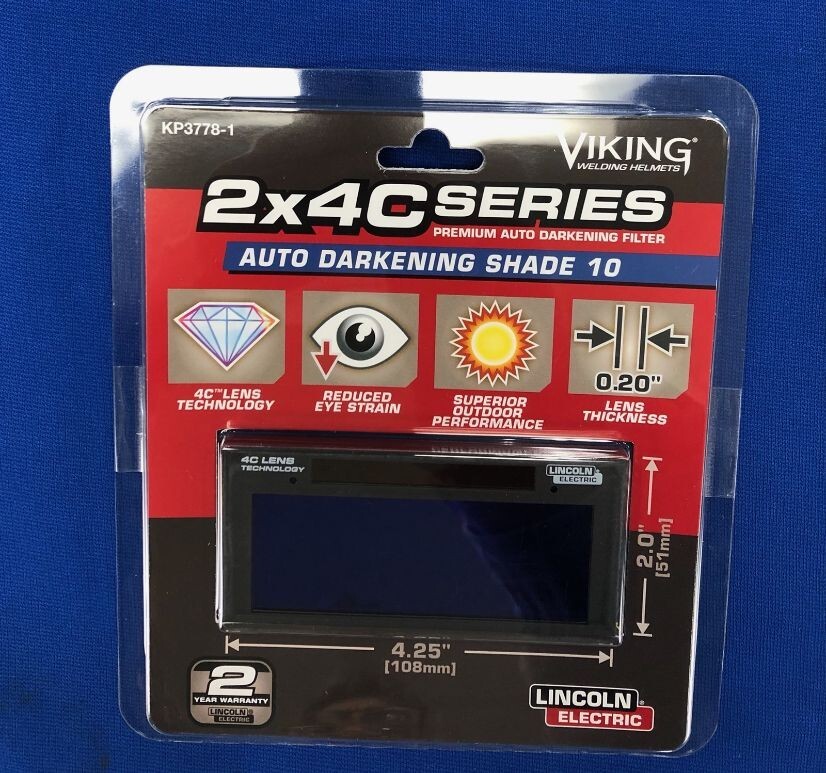 Lincoln KP3778-1 VIKING 2x4 C-Series Auto Darkening Lens Lincoln KP3778-1 VIKING 2x4 C-Series Auto Darkening Lens