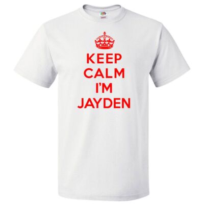 Keep Calm I'm Jayden T shirt Funny Tee
