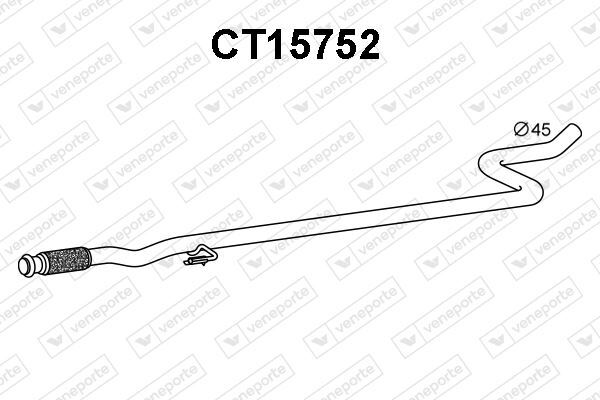 Tuyau d'échappement Citroën C3 II 1.6 HDi 90 et silencieux central DS3 110