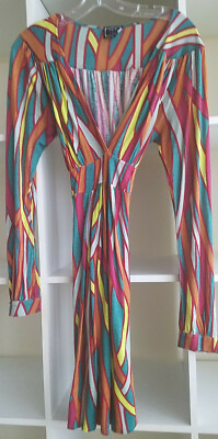 F.E.M. colorful empire waist dress - L