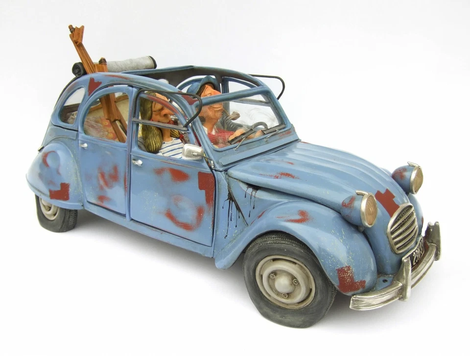 Statuina figura Caricatura La Boheme Comic Art collezione Citroen 2CV Forchino Foto 2 de 4