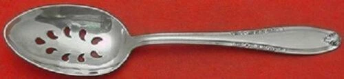 Leonore by Manchester Sterling Silver Serving Spoon Pierced 9-Hole Custom 8 1/8" - Image 2 of 4