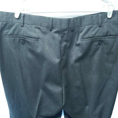 David Taylor Pants Men’s Gray Flat Front Slash Pocket Straight Size 42X30 - Picture 4 of 6