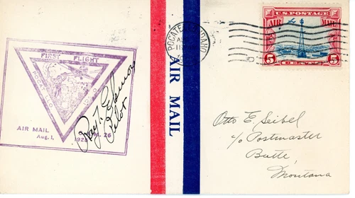 FFC CAM 26 26N4 Pocatello, Idaho to Butte, Montana - Pilot Signed