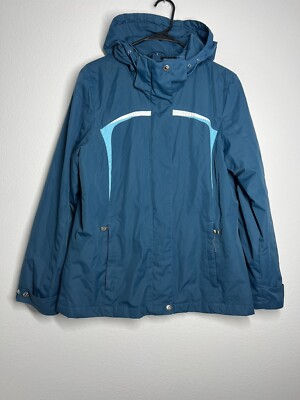 ZeroXposur Women's Hooded Heavy Winter Ski Coat Blue