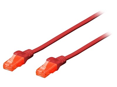DK-1512-300/R Patch cord U/UTP 5e Line CCA PVC rot 30m 26AWG DIGITUS