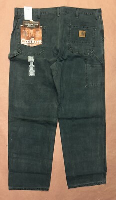 Vintage Carhartt Green Sandstone Duck Work Pants, Deadstock NWT