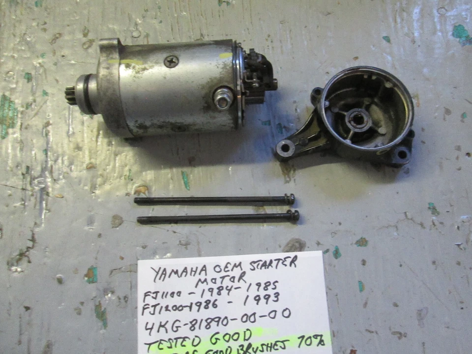 MOTOR DE PARTIDA YAMAHA FJ1100/FJ1200 4KG-81890-00-00, TESTADO, ESCOVAS A 70% - Imagem 4 de 4