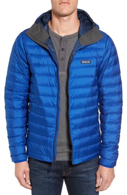 packable windproof & water resistant goose down sweater hooded jacket