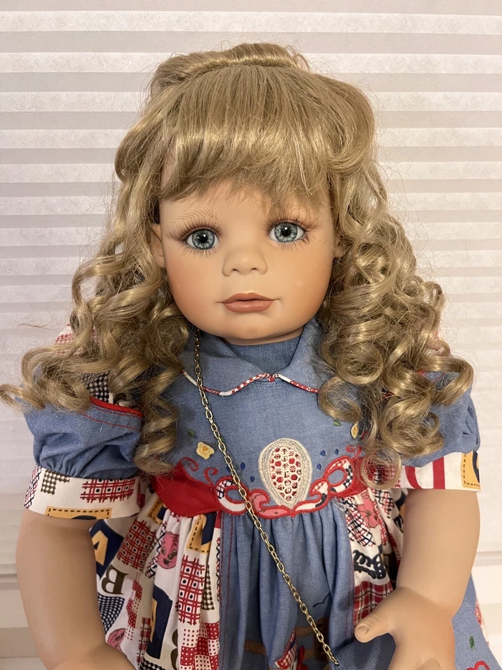 Virginia Ehrlich Turner Collector Vinyl “Stacy” Limited Edition Doll 30/100 25” - Image 2 of 4