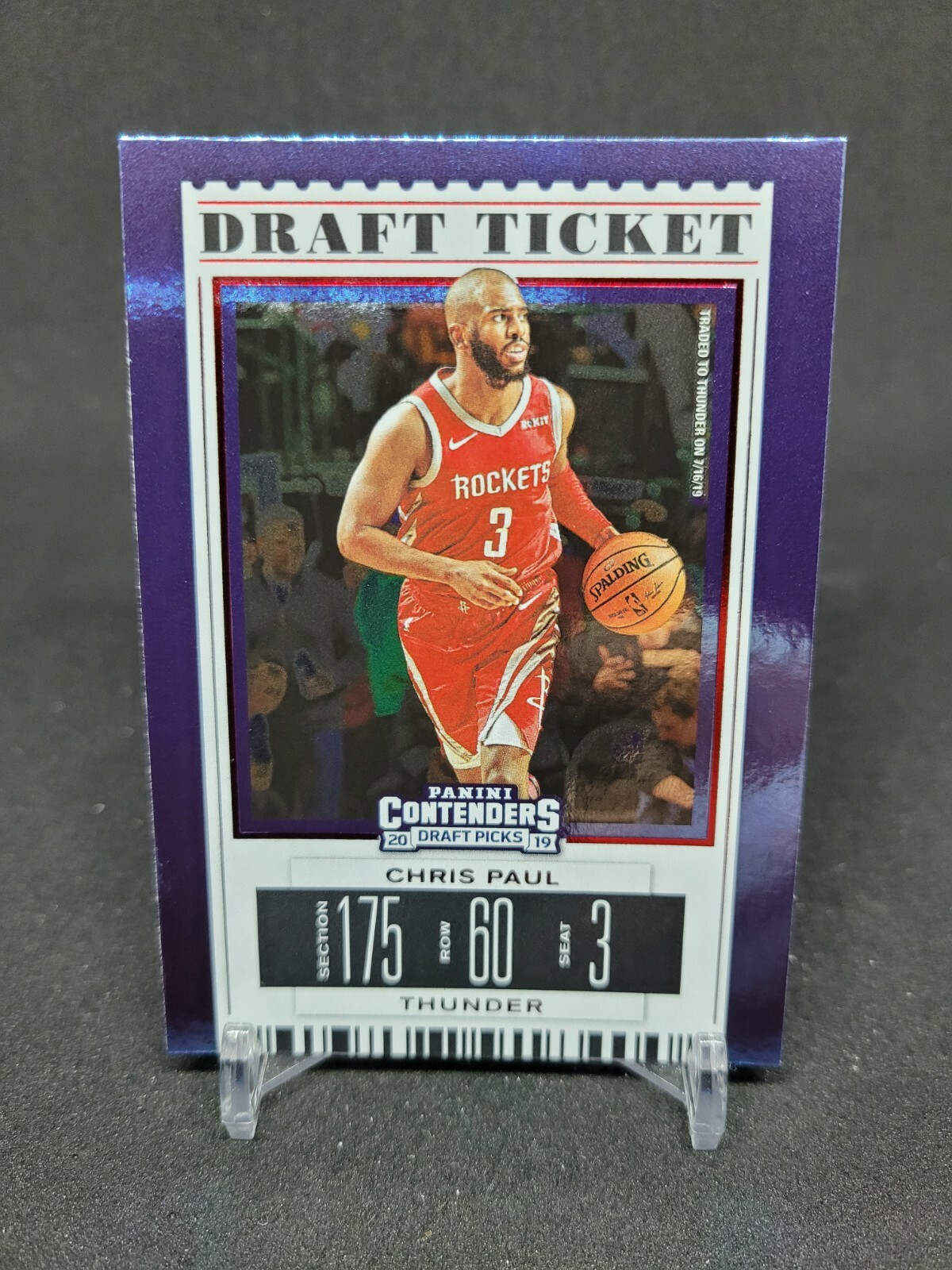 Chris Paul 2019 Panini Contenders Draft Picks Basketball DRAFT RED FOIL No. 8