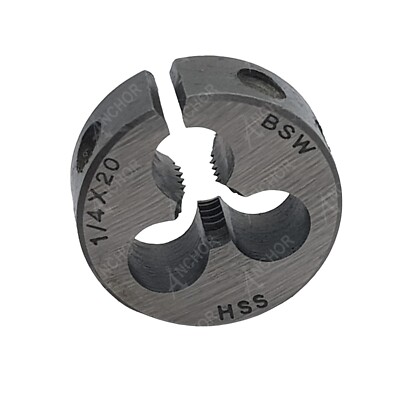 HSS 1/4 x 20 BSW Gewinde Split Schablone 2.5cm Od Anchor Britisch Standard