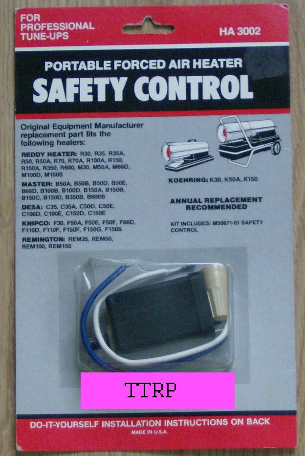 Controle de segurança PP203 DESA Reddy ALL-PRO aquecedor torpedo M50671-01, -097528-02,03 - Imagem 2 de 4