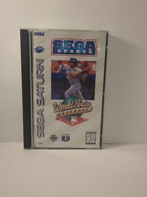 World Series Baseball CIB W Manual, Back Litho (Sega Saturn, 1995)