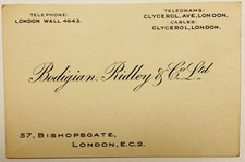Bodigian Ridley & Co Ltd 1920 s London Busine...