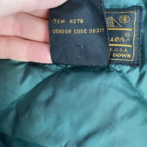 Eddie Bauer Women's Vintage Goose Down Puffer Jacket Long Size MP Petite Medium - Picture 7 of 8