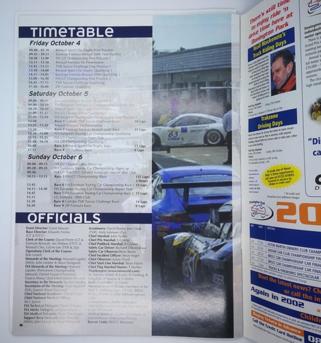 Programas de deportes de motor Donington Park 1977 a 2021 - F1, F5000, F3, F2, BTCC y GT - Imagen 118 de 210