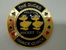 Deuces Golden Ducks Pocket Twos Poker Card Guard protège main vendeur américain charlatan