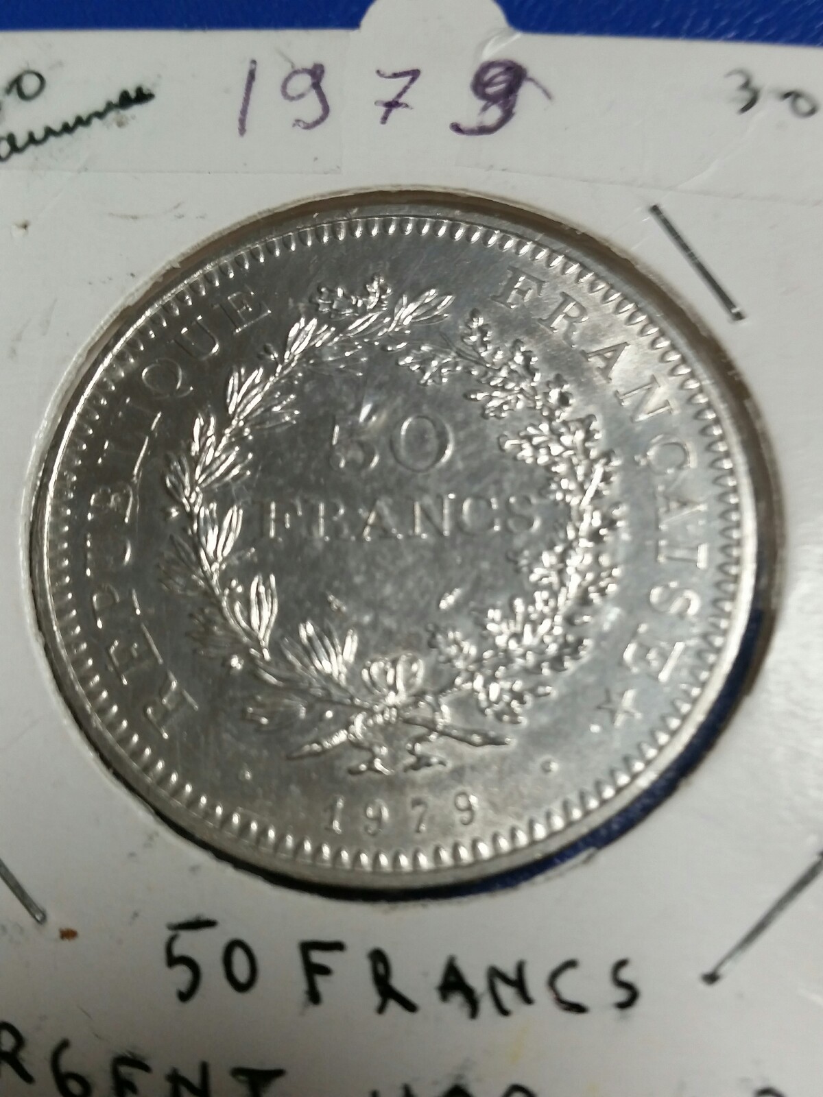 Valeur Pièce 50 Francs Argent Hercule 1979 TRES BELLE PIECE DE 50 FRANCS HERCULE EN ARGENT DE 1979 | eBay