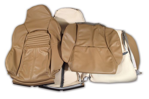 Corvette C4 "Leather-Like" Vinyl Seat Covers Beige Standard 1994-1996 ...