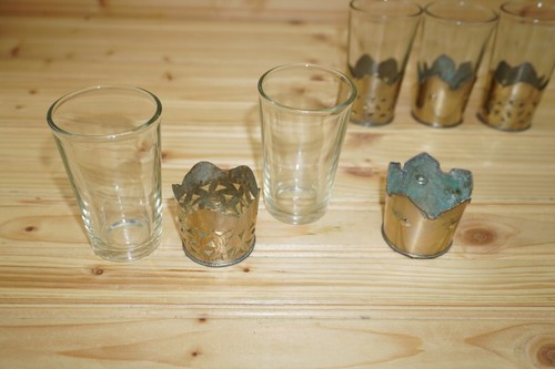 5 vasos de barra de tequila mexicano con base de metal, 3 1/2" (B32) - Imagen 10 de 11