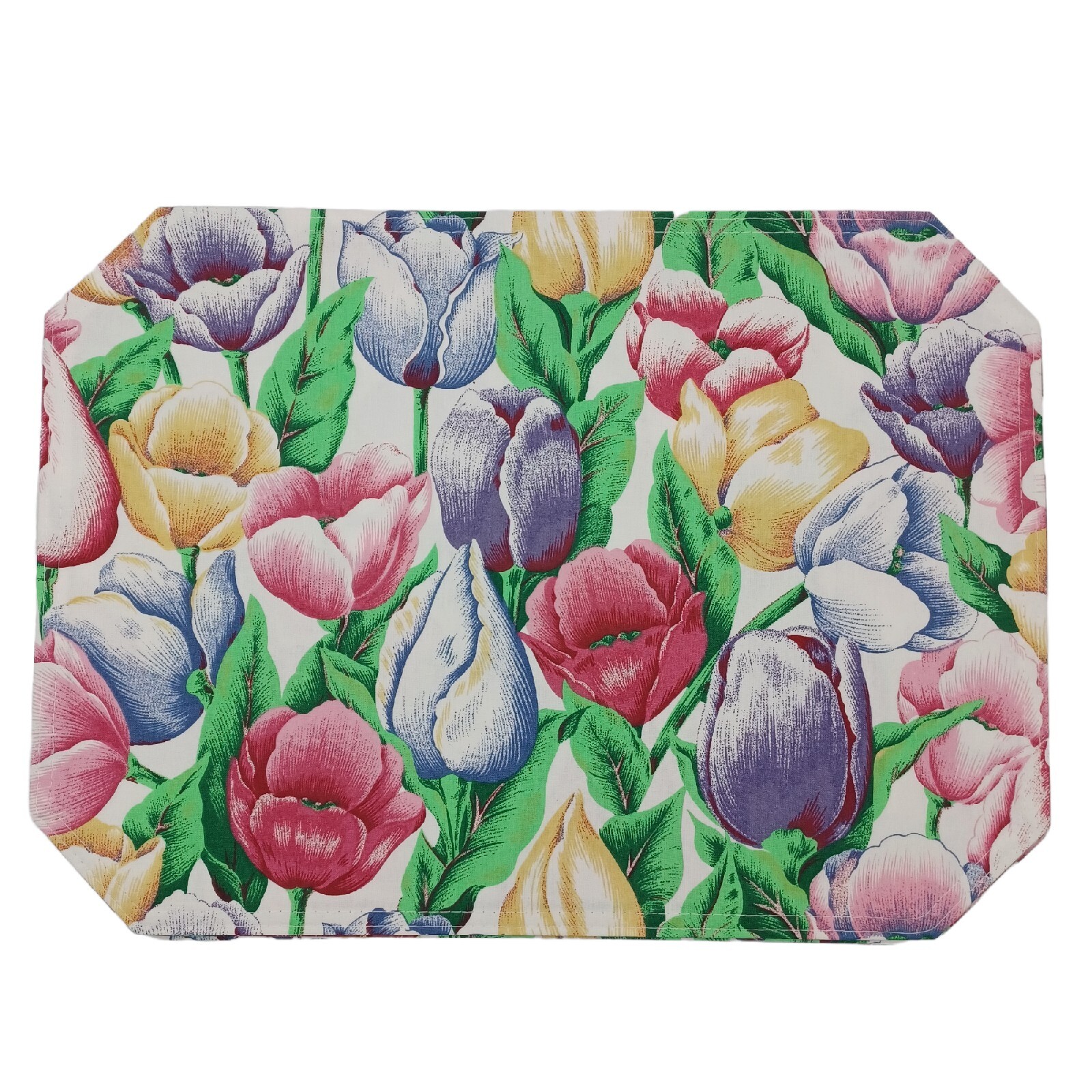 Bardwil Linens 1979 Pastel Tulip Field Set of 4 Floral Placemats 13 x 18 Taiwan eBay