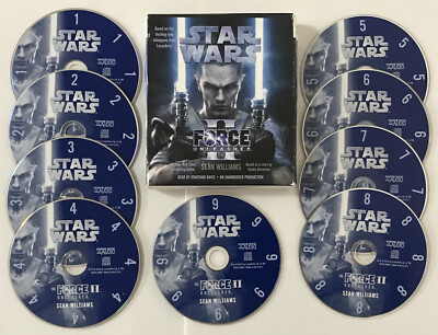 Star Wars The Force Unleashed 2 Audio Book 9 x Cd Box Very Rare Starkiller Vader