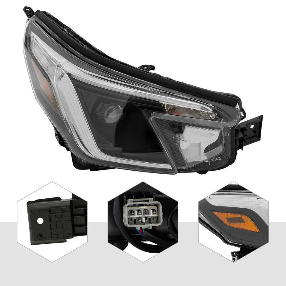 Right Side Headlight Assembly For Subaru Forester 2022-2024 Led Headlamp NEW US - Imagem 3 de 4