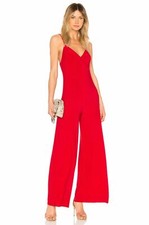 NWT NIP NORMA KAMALI Dressy Slip Jumpsuit Red L In the Original Packaging/Fresh
