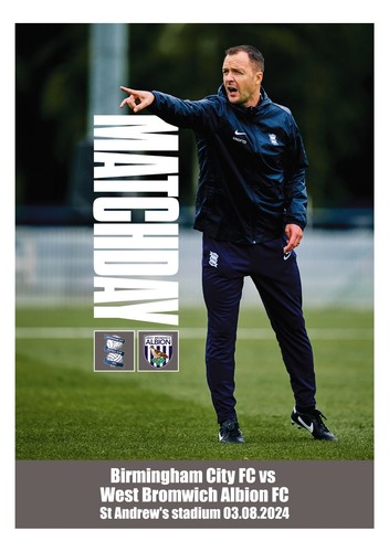 BIRMINGHAM CITY v WBA WEST BROMWICH ALBION 3 August 2024 Friendly FAN edition