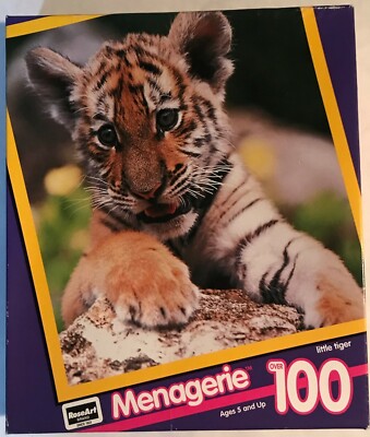 RoseArt ~ Menagerie ~ ''Little Tiger'' ~ Over 100 Piece Jigsaw Puzzle ~ Brand New