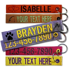 6" Custom Luggage/Key Tag/Crate Tag with Colored Grommet and Logo