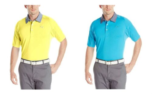 PUMA Golf Rickie Fowler Mens TITAN TOUR Polo Shirt NWT Performance Fit - Afbeelding 1 van 6