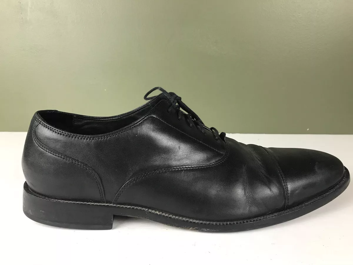 Cole haan williams cap toe black sale