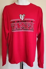UT University of Tampa Large Red Long Sleeve Shirt Size L New MSRP $34.98