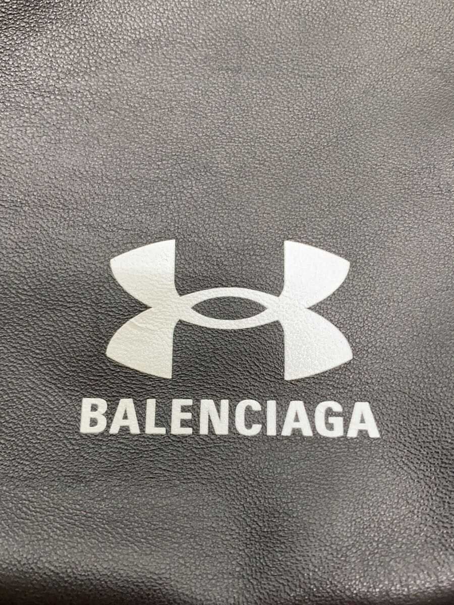 BALENCIAGA Shoulder Bag Leather Lambskin Crossbody Logo BLK 8119072 Used thumbnail 5