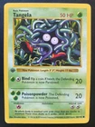 Pokemon 1999 Base Set TANGELA 66/102  1st Edition Shadowless