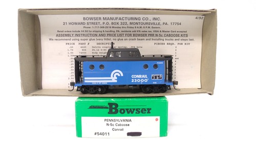 Vagón de tren caboose Bowser escala HO Conrail Rd# 23000 Pennsylvania N-5c 54011 ¿NUEVO? | Condition: Used